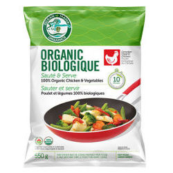 Organic Chicken and Vegetable Sautee and Serve
